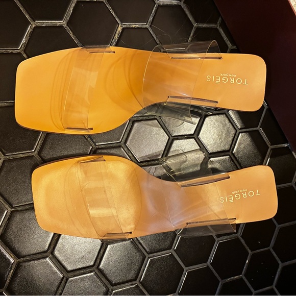 Torgeis Women's Tan Slide Sandals - Picture 1 of 4